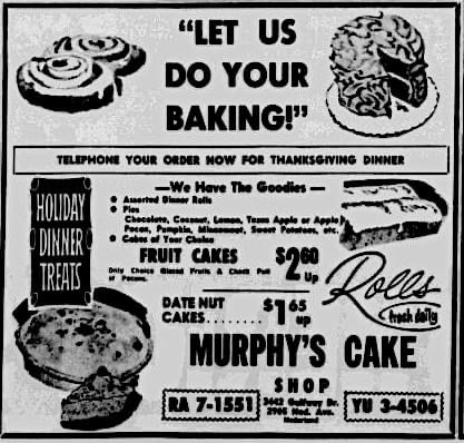Murphy's Cake Shop AD